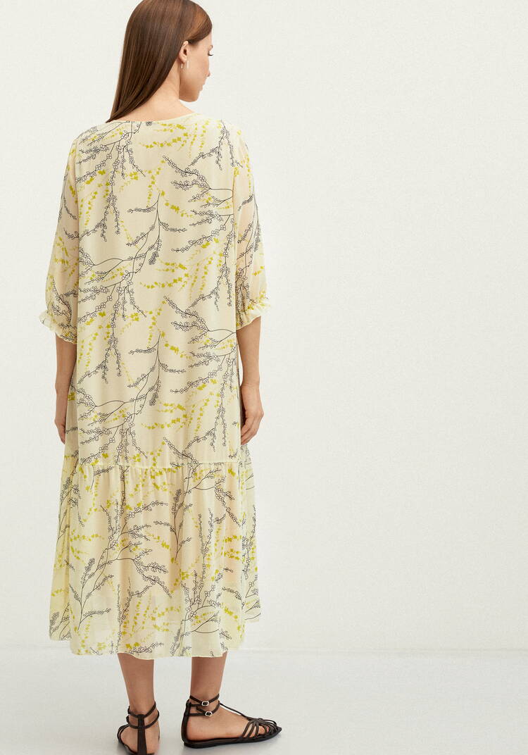 Платье с цветочным принтом шифоновое шир.  750, рис. 11