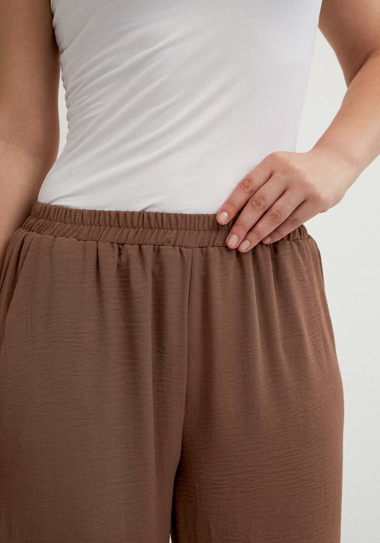 Брюки широкие с резинкой по поясу шир.  750, рис. 26