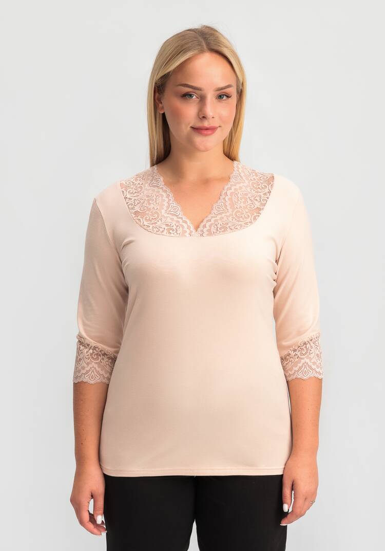 Майка с рукавом 3/4 Кармен шир.  750, рис. 25