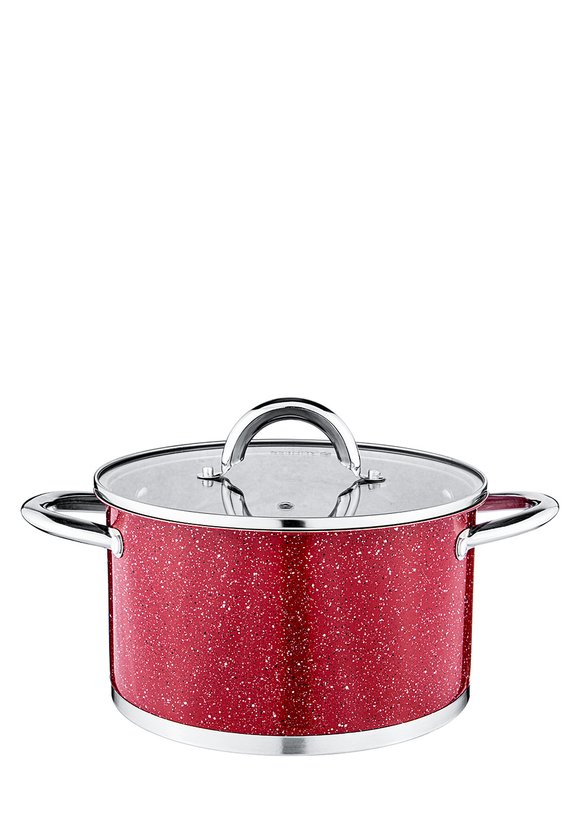 Кастрюля со стеклянной крышкой серия Мрамор шир.  580, рис. 16