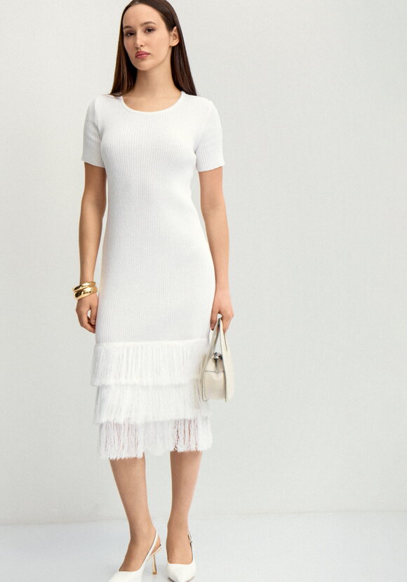 Платье миди прямого силуэта шир.  580, рис. 1