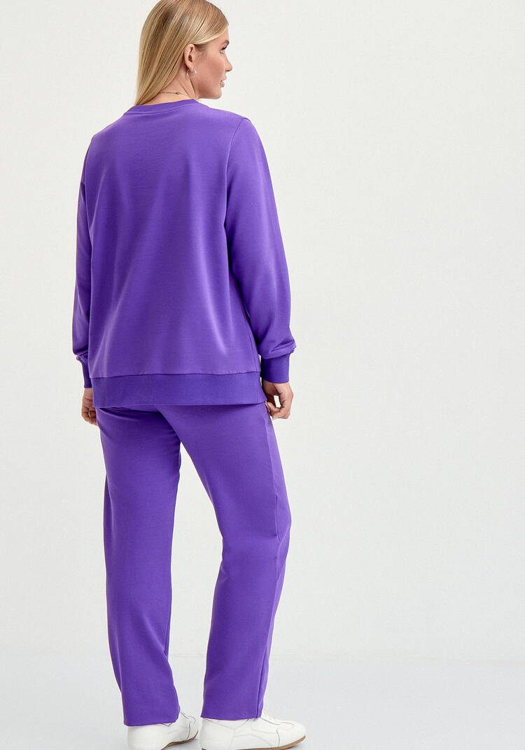 Костюм свитшот с принтом и брюки шир.  750, рис. 32