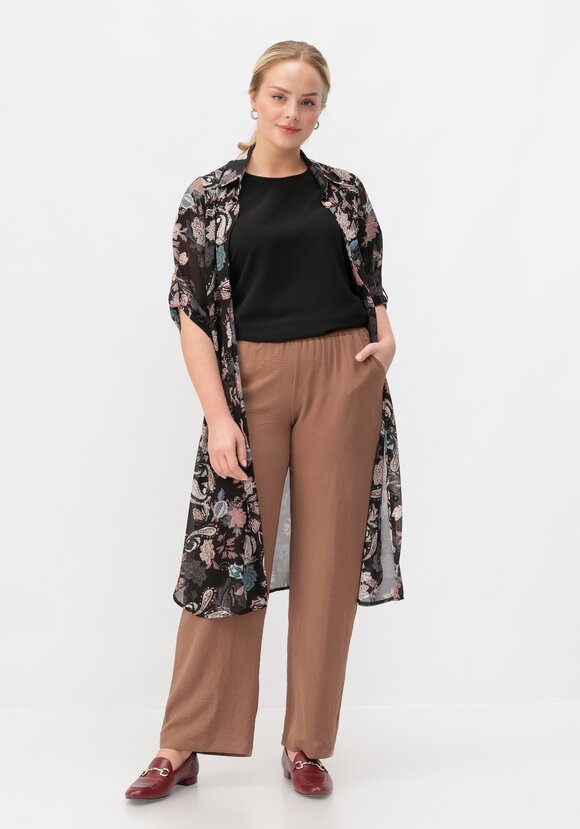 Брюки палаццо на резинке шир.  580, рис. 31