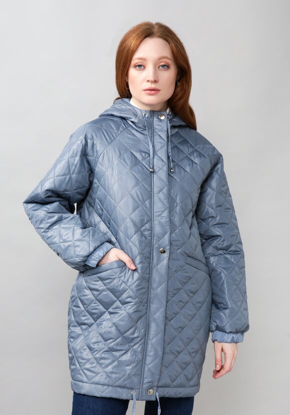 Куртка женская оверсайз с капюшоном шир.  580, рис. 25