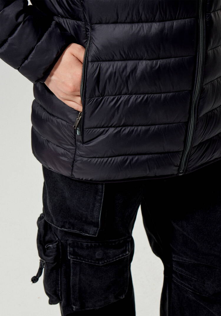 Куртка легкая стеганая с капюшоном шир.  750, рис. 21