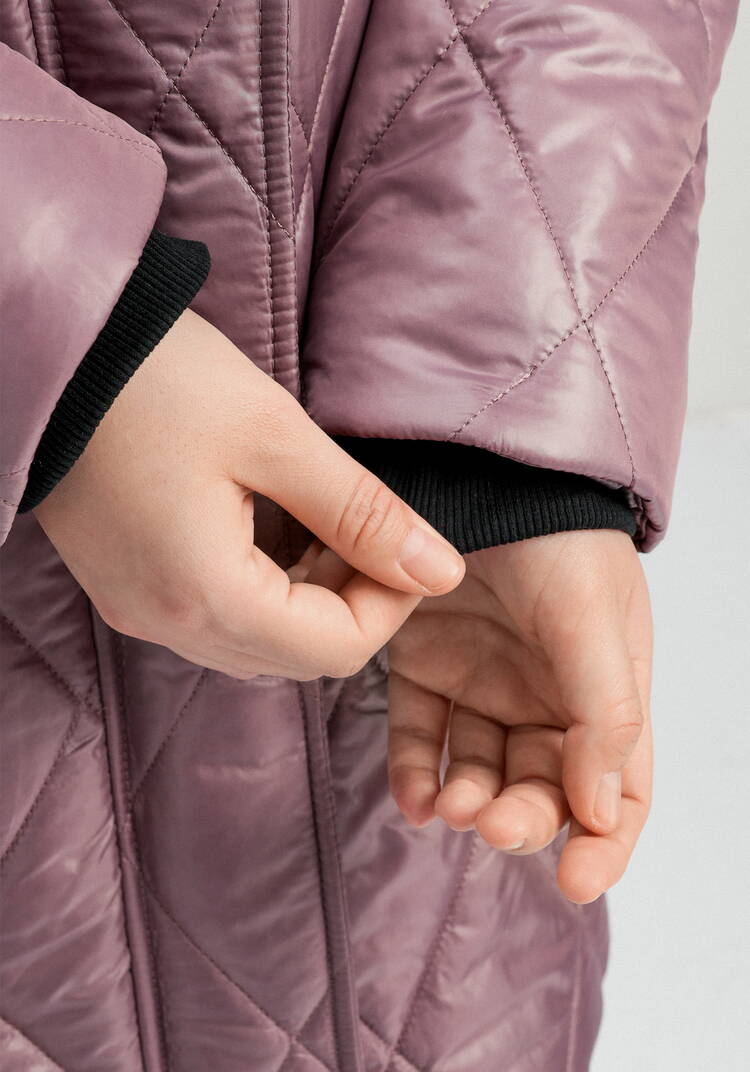 Куртка на молнии со стежкой ромбами шир.  750, рис. 26