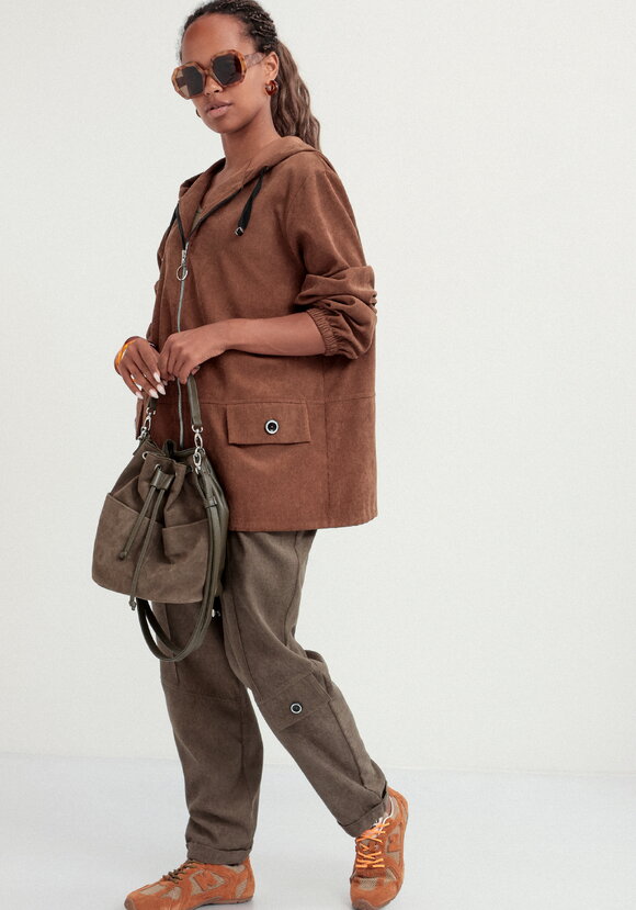 Куртка вельветовая с капюшоном на молнии шир.  580, рис. 31