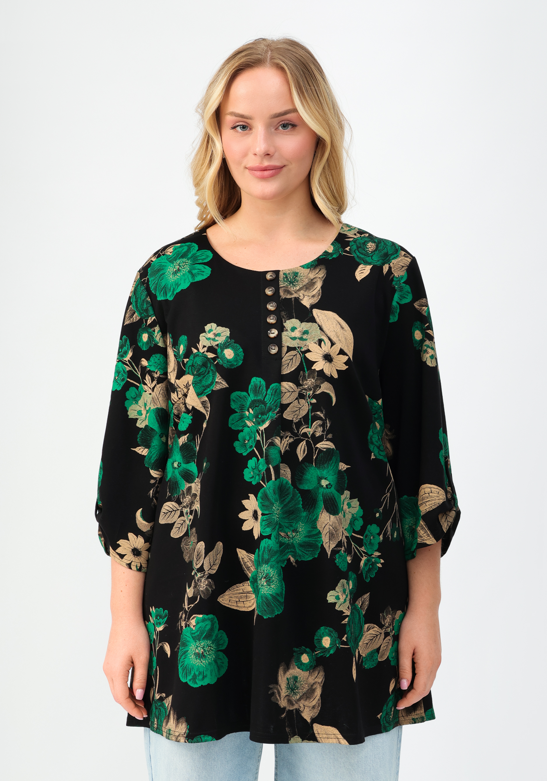 Блуза "Голди" Vittori Vi, размер 52, цвет зеленый - фото 4