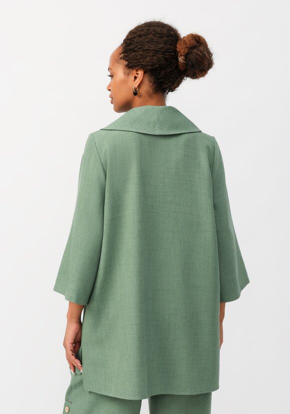 Кардиган с воротником шалька шир.  580, рис. 3