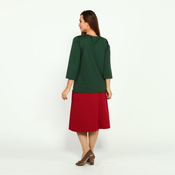 Юбка-трапеция на резинке шир.  580, рис. 28