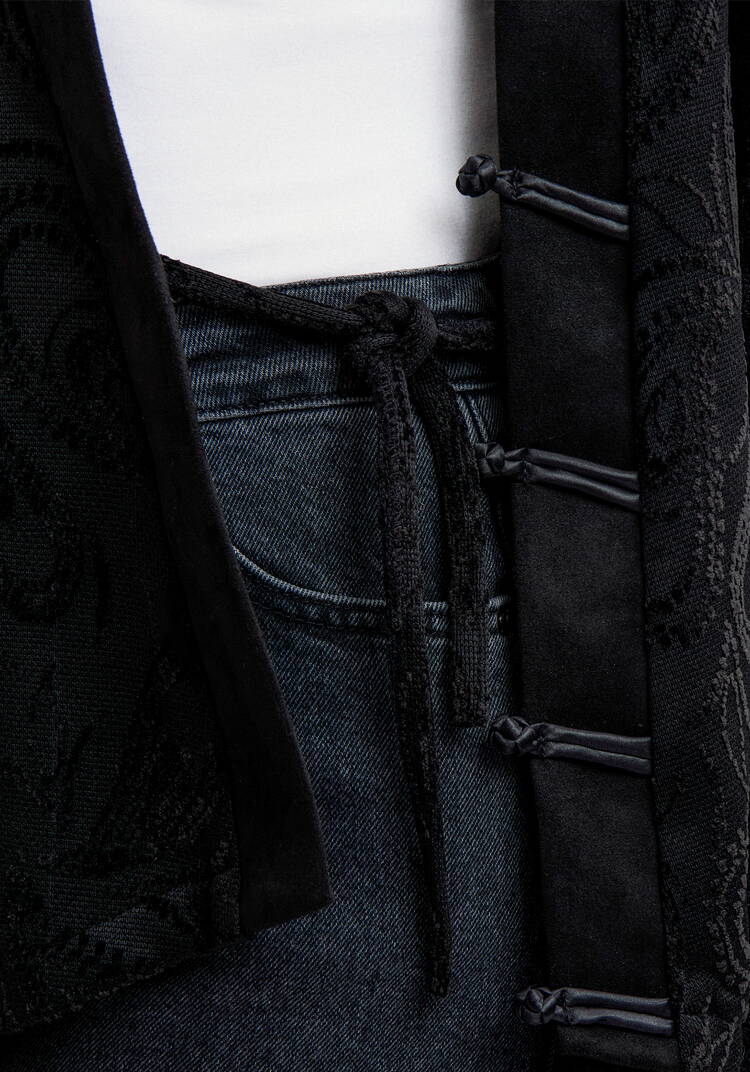 Кардиган из жаккардового трикотажа шир.  750, рис. 15