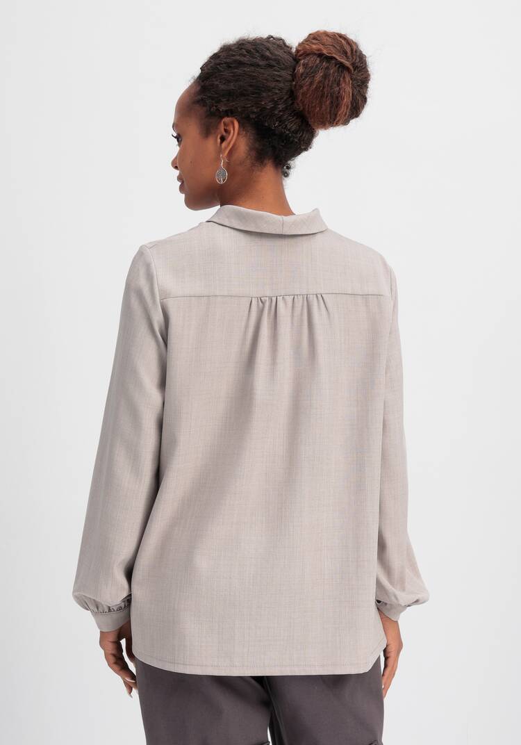 Блуза с шалевым воротом шир.  750, рис. 3