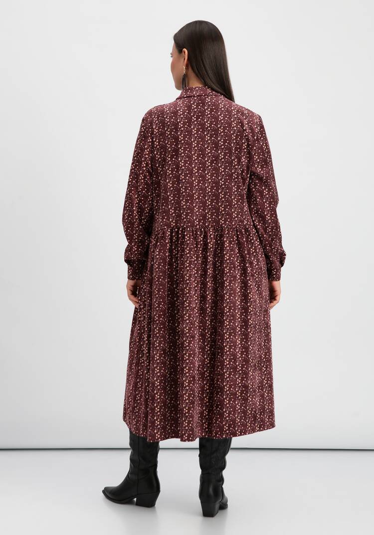 Платье оверсайз с принтом мильфлер шир.  750, рис. 3