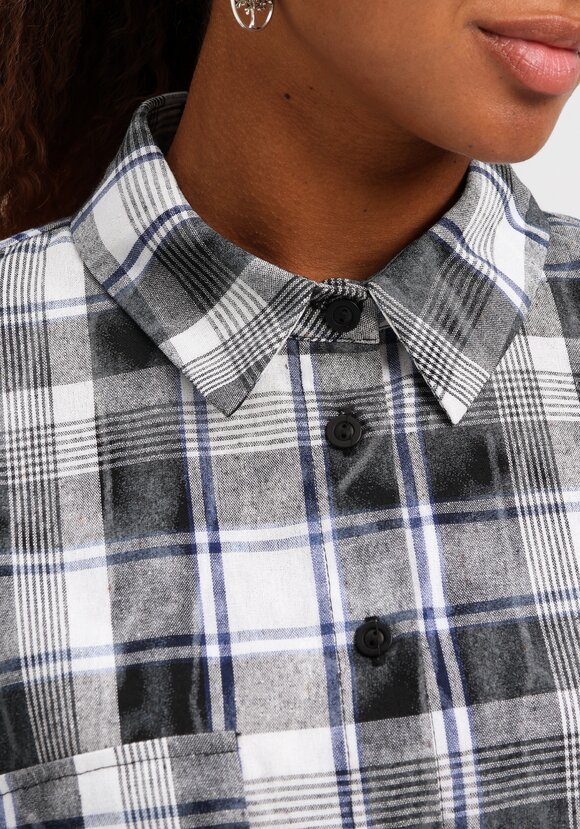 Рубашка в клетку свободного кроя шир.  580, рис. 13