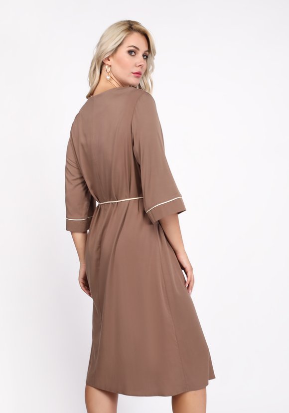 Платье миди с кантом шир.  580, рис. 2