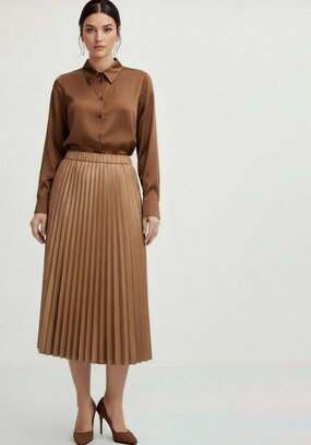 Юбка плиссированная с блестящим напылением