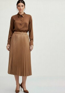 Юбка плиссированная с блестящим напылением