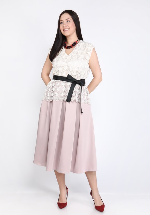 Топ-двойка из плетёного кружева шир.  580, рис. 11