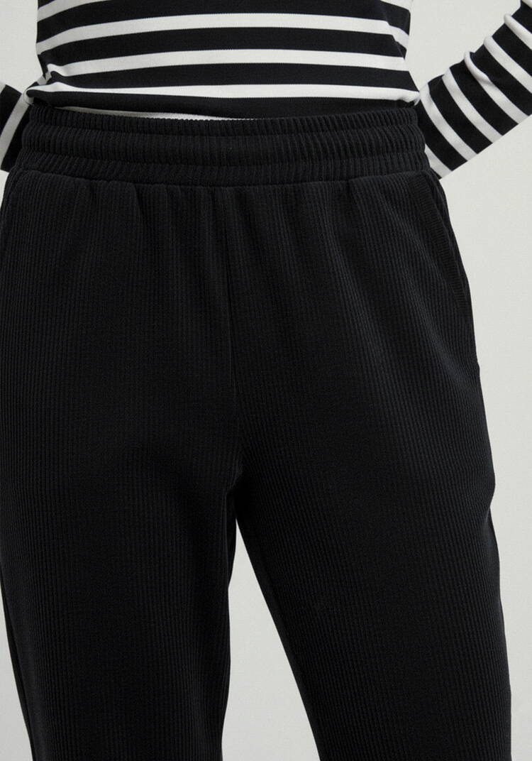 Брюки из микровельвета с начёсом шир.  750, рис. 29