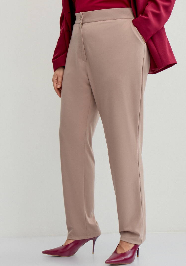 Брюки классические с карманами Белла шир.  750, рис. 6