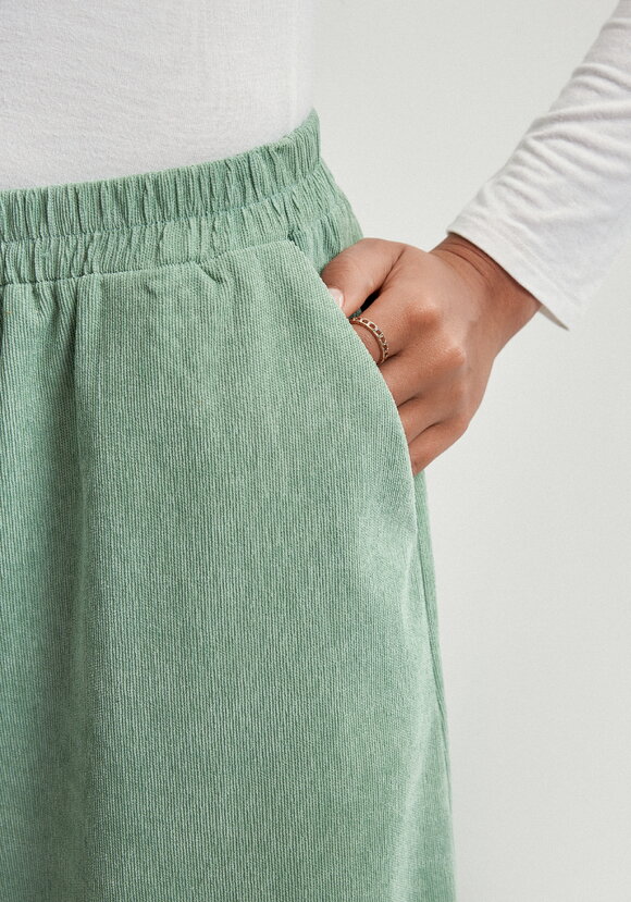 Юбка-брюки из микровельвета шир.  580, рис. 5