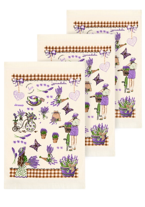 Комплект кухонных салфеток, 3 шт. шир.  580, рис. 1