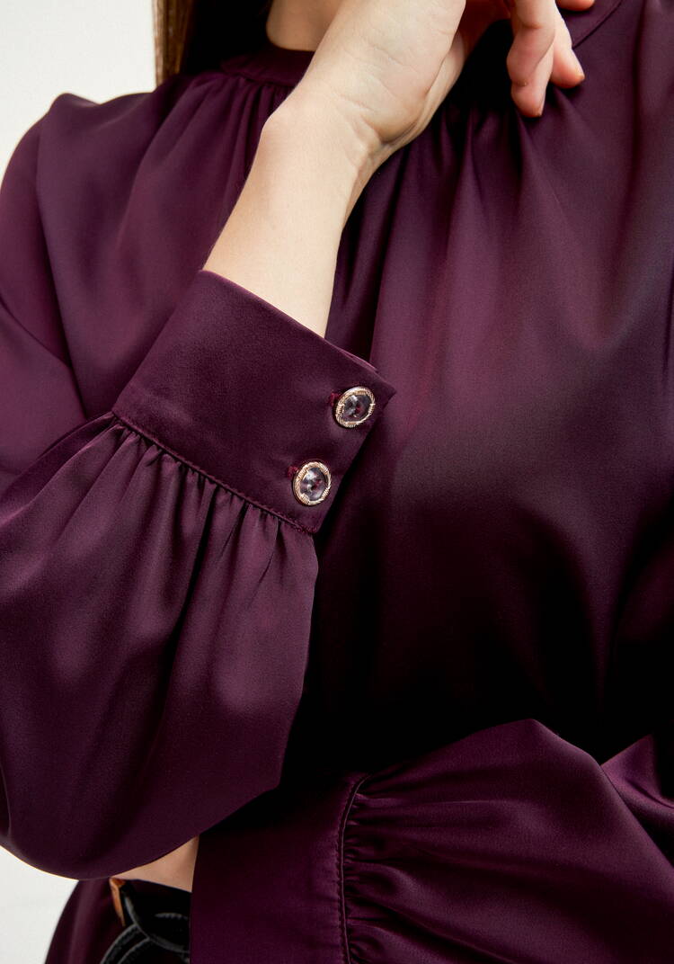 Блуза с воротником  стойка шир.  750, рис. 14