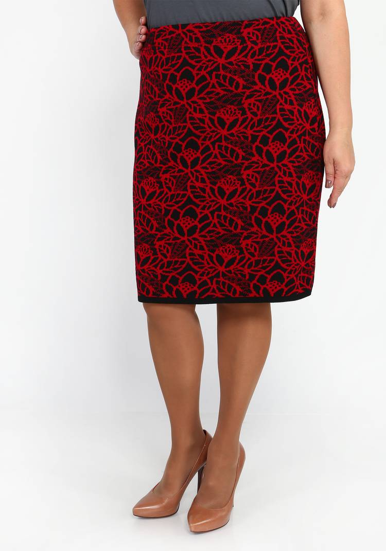 Юбка трикотажная с принтом шир.  750, рис. 6