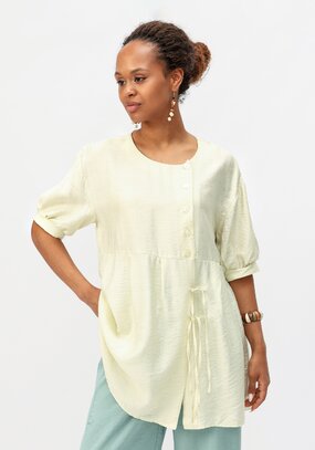 Блуза свободная с декоративными завязками