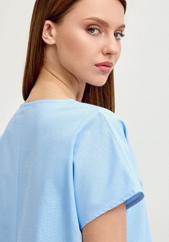 Блуза изо льна шир.  580, рис. 15