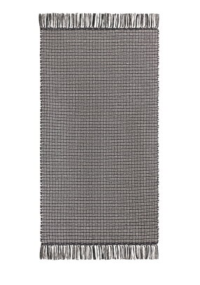 Коврик из хлопка с бахромой