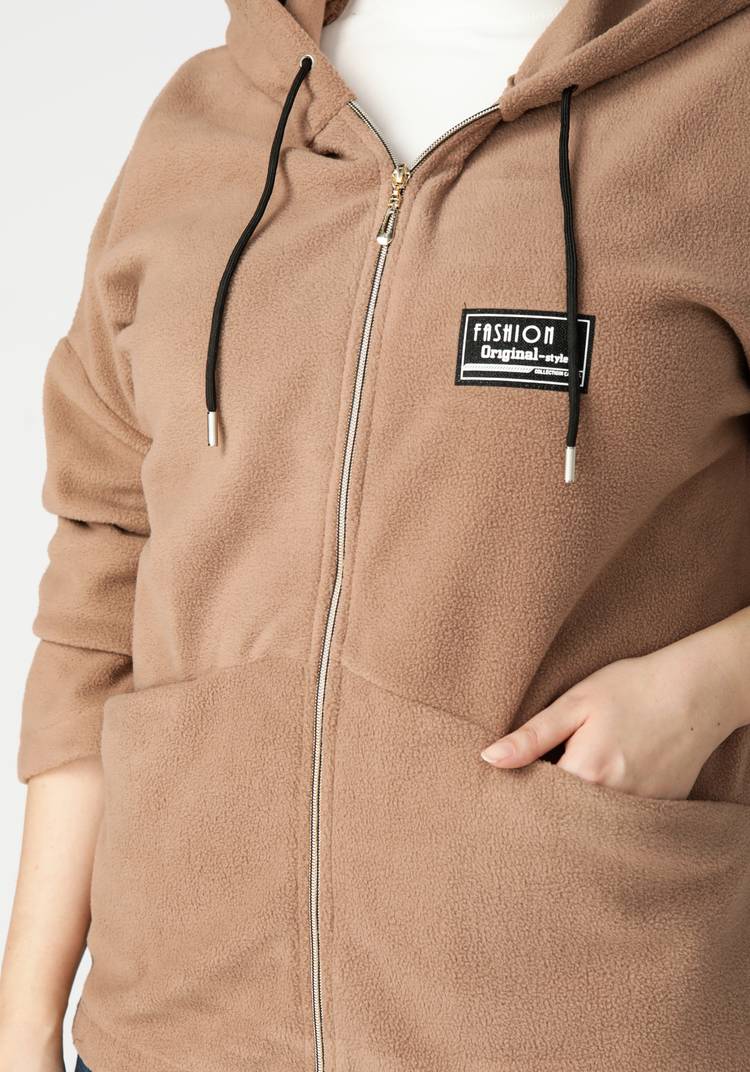 Толстовка на молнии из флиса шир.  750, рис. 24