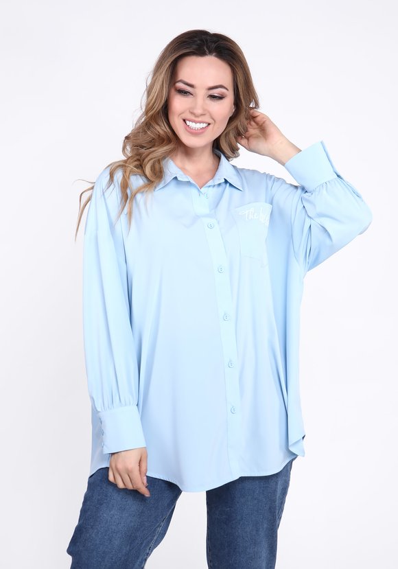 Блуза с принтом на кармане шир.  580, рис. 13