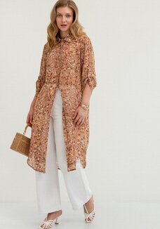 Рубашка с рукавом 7/8 и патами