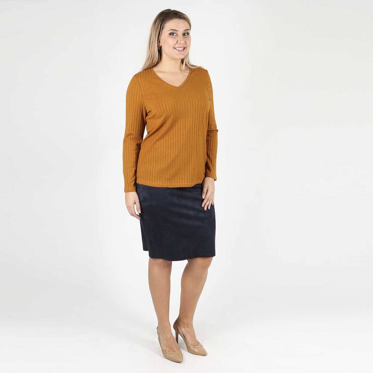 Блузка с V-образным вырезом прямого кроя шир.  750, рис. 7