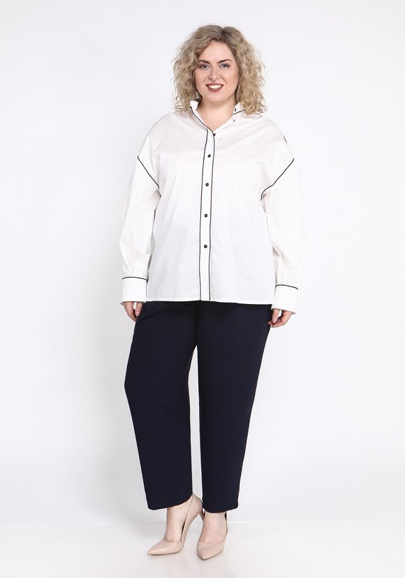 Блуза с отделкой кантом шир.  580, рис. 12