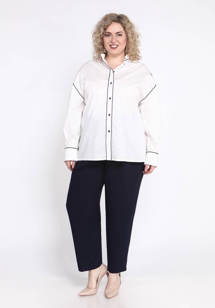 Блуза с отделкой кантом шир.  750, рис. 12