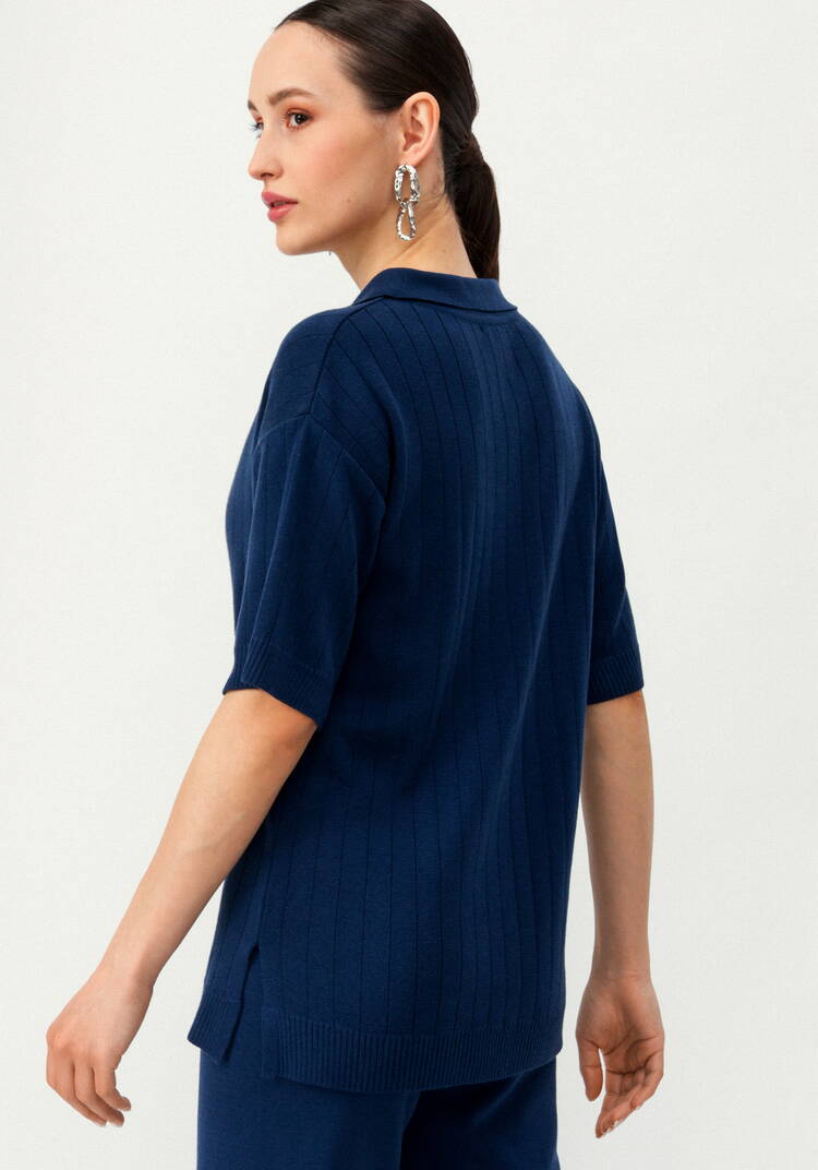 Поло удлиненное с вертикальной полосой шир.  750, рис. 11