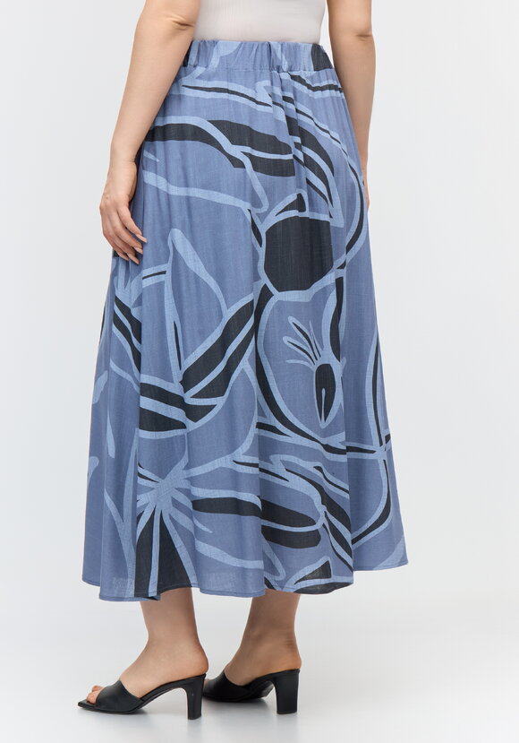 Костюм из вискозы: блуза с юбкой шир.  580, рис. 5