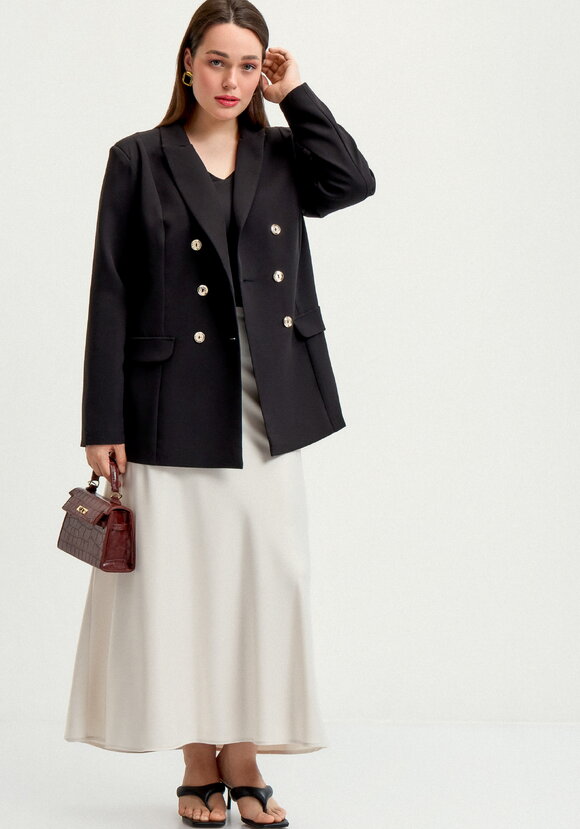 Пиджак двубортный шир.  580, рис. 16