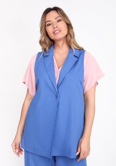 Жилет однотонный на пуговицах