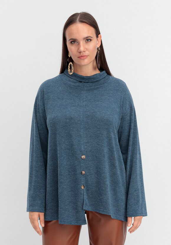 Джемпер с асимметричным низом шир.  580, рис. 4