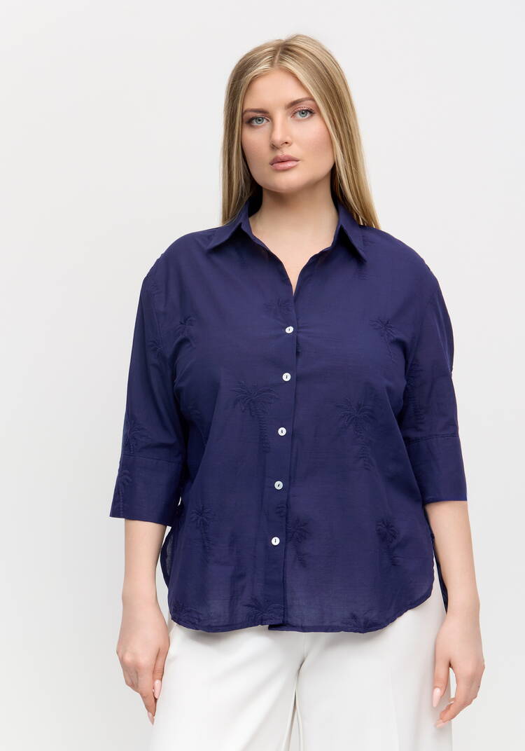 Блуза с вышивкой Ла Пальма шир.  750, рис. 9