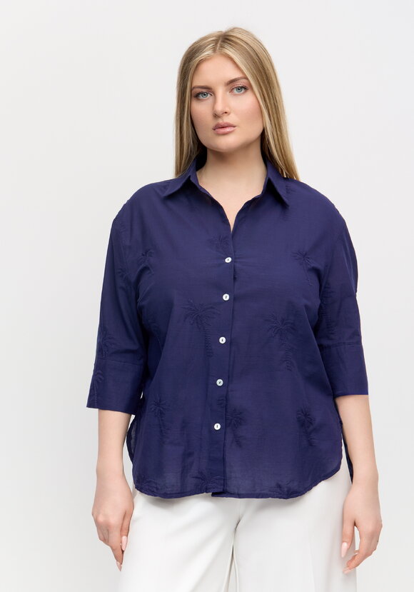 Блуза с вышивкой Ла Пальма шир.  580, рис. 9