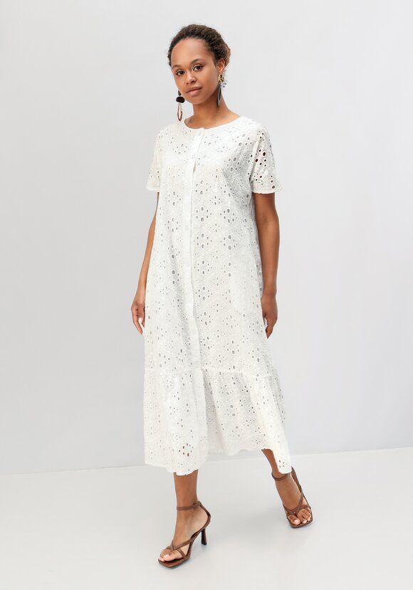 Платье ажурное с воланом шир.  580, рис. 15