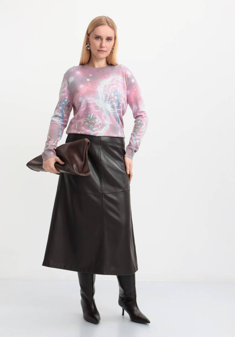 Джемпер Цветочная симфония шир.  750, рис. 17