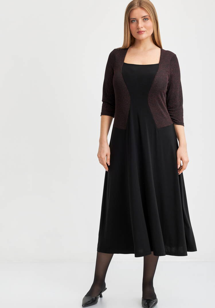 Платье Алина с эффектом костюма шир.  750, рис. 7