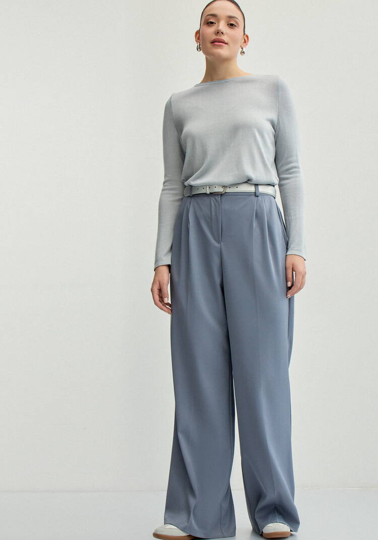 Джемпер базовый однотонный шир.  750, рис. 45