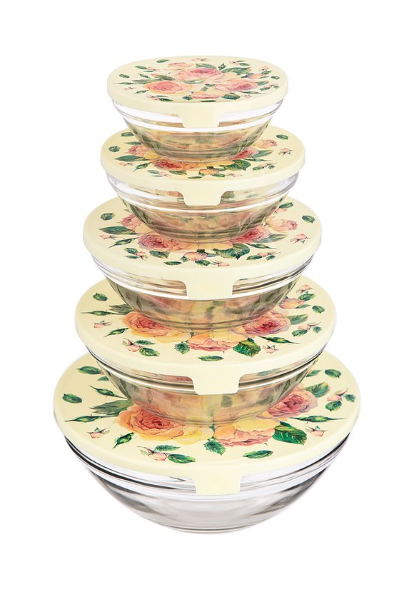 Набор из 5 мисок с крышками шир.  580, рис. 13