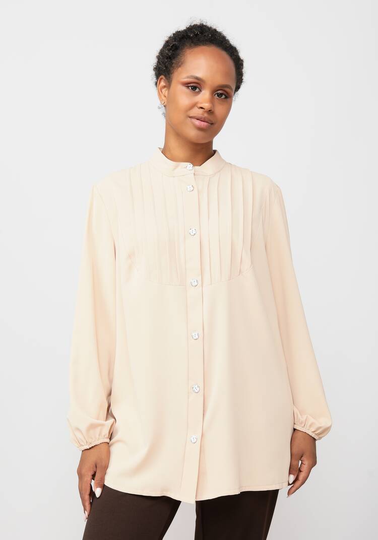 Блуза со складками по груди шир.  750, рис. 9